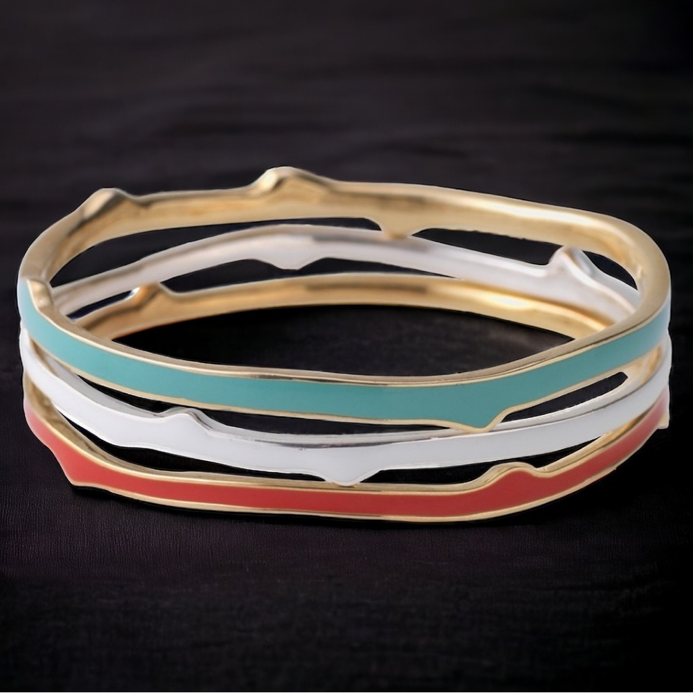 Stella & Dot Carrie bangle bracelet set